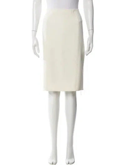 Pre-owned Lela Rose Knee-length Skirt In Neutral