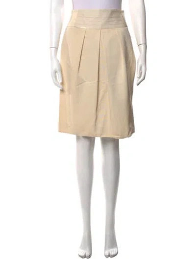 Pre-owned Lela Rose Knee-length Skirt In Neutrals
