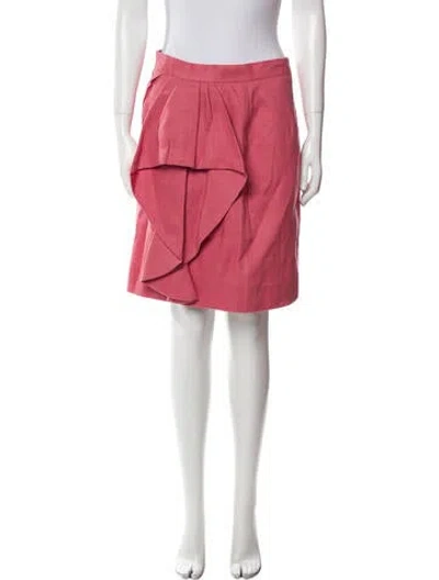 Pre-owned Lela Rose Knee-length Skirt In Pink