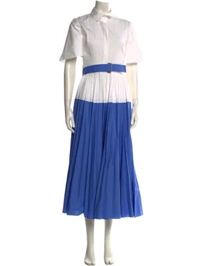 Pre-owned Lela Rose Long Dress In Blue