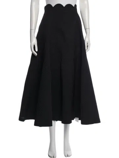 Pre-owned Lela Rose Long Skirt In Black