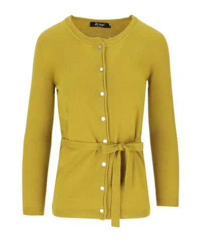 Lela Rose Long-sleeve Knitted Cardigan In Green