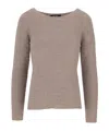 Lela Rose Long-sleeve Pullover In Brown