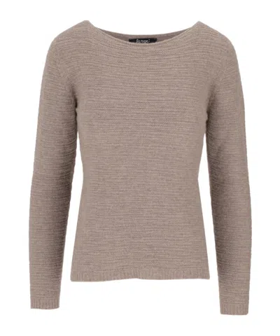 Lela Rose Long-sleeve Pullover In Brown