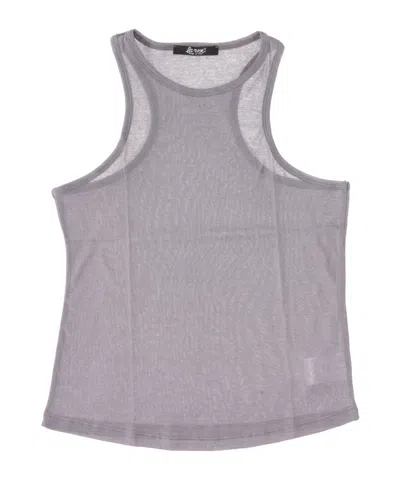 Lela Rose Mesh Tank Top In Gray