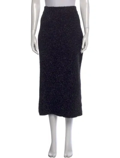 Pre-owned Lela Rose Midi Length Skirt W/ Tags In Black