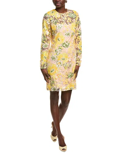 Lela Rose Mini Dress In Yellow