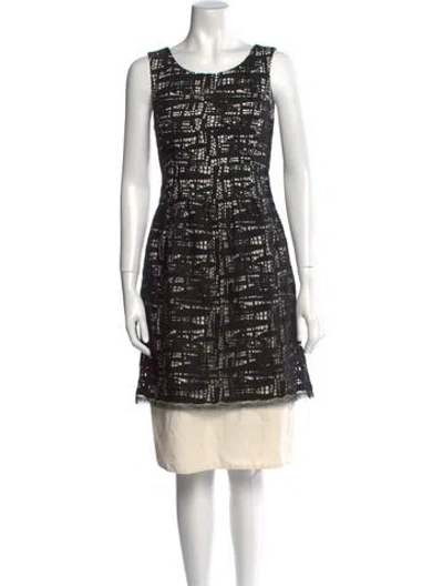 Pre-owned Lela Rose Nylon Midi Length Dress