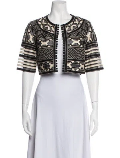 Pre-owned Lela Rose Patterned Jacket In Multicolor