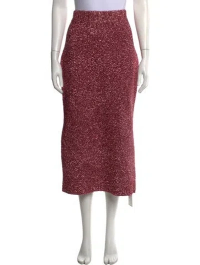 Pre-owned Lela Rose Patterned Midi Length Skirt W/ Tags In Multicolor