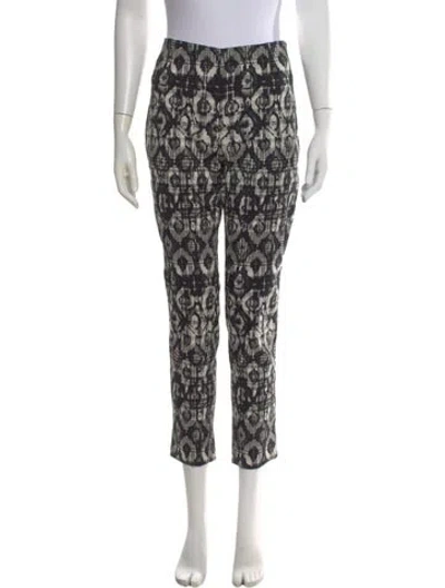 Pre-owned Lela Rose Patterned Straight Leg Pants W/ Tags In Multi