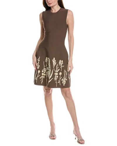 Lela Rose Penelope Dress In Brown