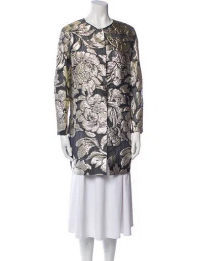 Pre-owned Lela Rose Printed Jacket In Multi