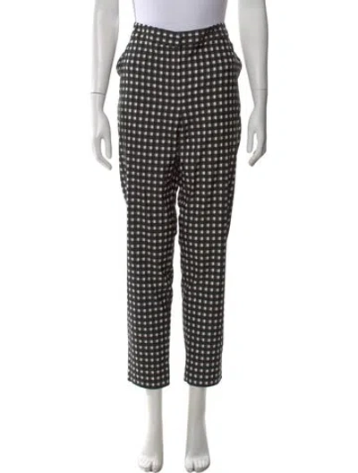 Pre-owned Lela Rose Printed Straight Leg Pants W/ Tags In Multi