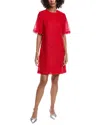 Lela Rose Rachel Tulip Lace Tunic Dress In Red