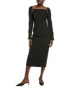 Lela Rose Raglan Midi Dress