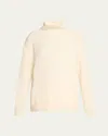 Lela Rose Rhinestone Turtleneck Sweater In Ivory