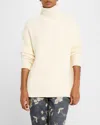 Lela Rose Rhinestone Turtleneck Sweater In Ivory