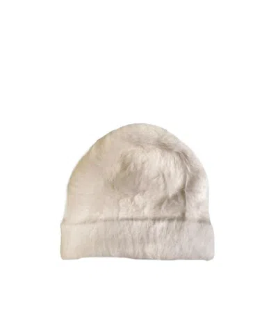 Lela Rose Ribbed Hat In White