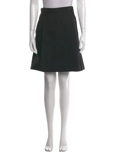 Pre-owned Lela Rose Ruffle Embellishment Mini Skirt In Black