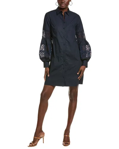 Lela Rose Shirt Dress In Black