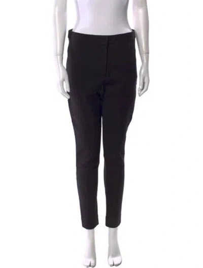 Pre-owned Lela Rose Skinny Leg Pants In Black