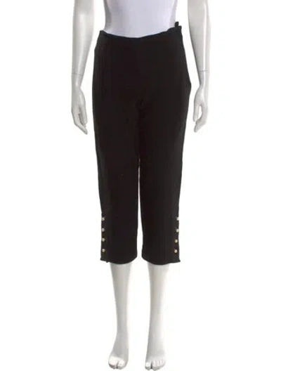 Pre-owned Lela Rose Skinny Leg Pants In Black