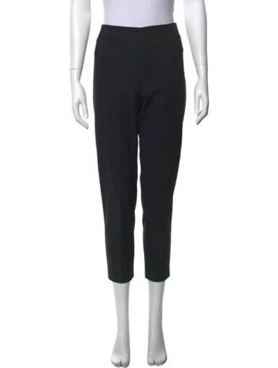 Pre-owned Lela Rose Straight Leg Pants In Black