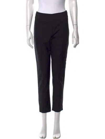 Pre-owned Lela Rose Straight Leg Pants In Black