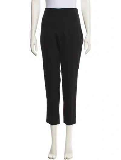 Pre-owned Lela Rose Straight Leg Pants In Blue