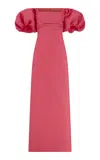 Lela Rose Thelma Textured Satin Gown