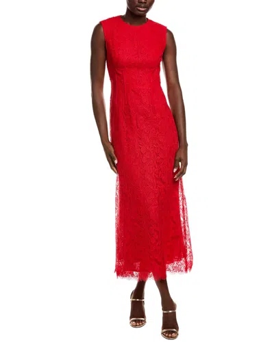 LELA ROSE TULIP LACE MIDI DRESS