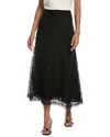 Lela Rose Tulip Lace Skirt In Black