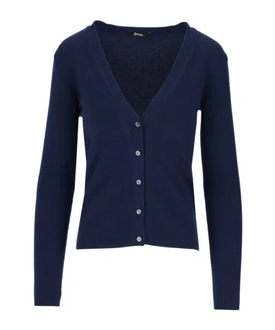Lela Rose V-neck Cardigan In Blue