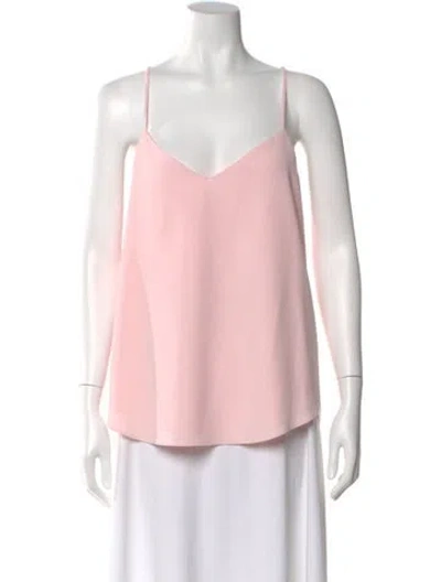 Pre-owned Lela Rose V-neck Sleeveless Top W/ Tags In Pink