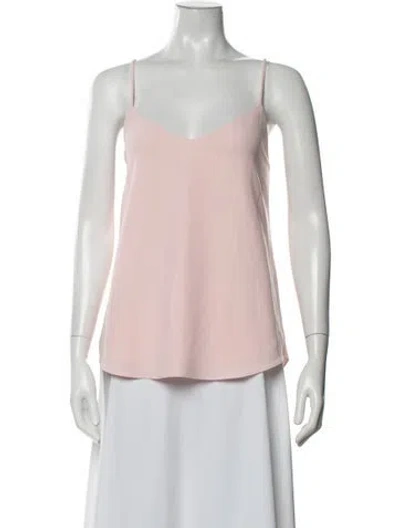 Pre-owned Lela Rose V-neck Sleeveless Top W/ Tags In Pink