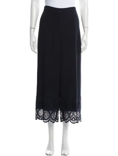 Pre-owned Lela Rose Wide Leg Pants W/ Tags In Blue