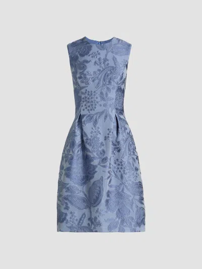 Lela Rose Women's Betsy Floral Fil Coupe Dress In Bluebell