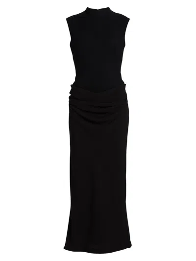 Lela Rose Women's Sleeveless Cummerbund Dress In Black