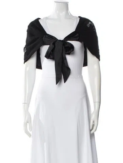 Pre-owned Lela Rose Wool Cowl Neck Sweater In White