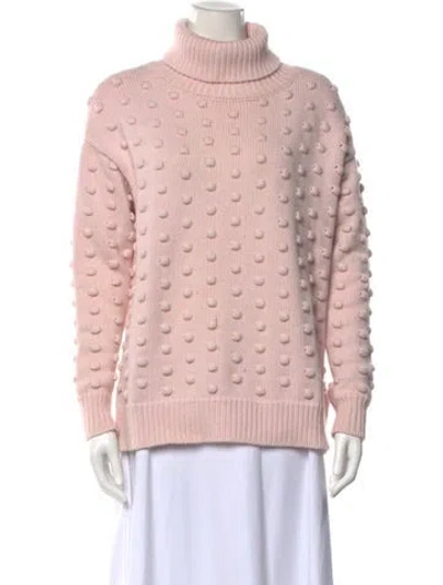 Pre-owned Lela Rose Wool Patterned Sweater In Pink