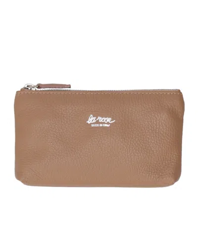 Lela Rose Zipper Clutch In White