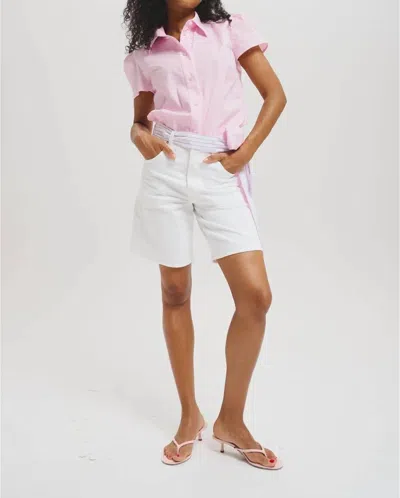 Lele De Baltzac Sahra Blouse In Striped Pink