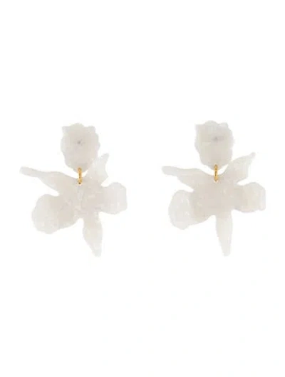 Pre-owned Lele Sadoughi Acetate Paper Lily Drop Earrings In Multi