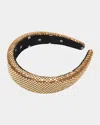 Lele Sadoughi Alice Chain Mail Headband In Bronze