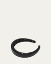 Lele Sadoughi Alice Chain Mail Headband In Jet