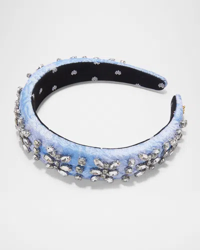 Lele Sadoughi Alice Crystal Brocade Headband In Multi