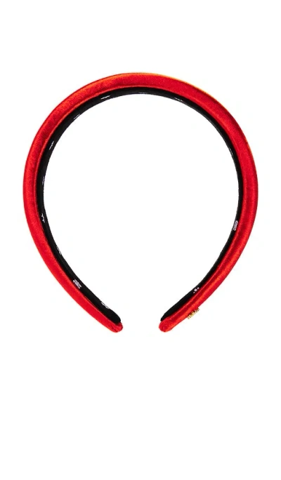 Lele Sadoughi Alice Silk Headband In Red