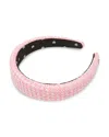 Lele Sadoughi Alice Tweed Headband In Pink