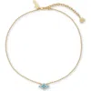 Lele Sadoughi Alpha Delta Pi Charm Necklace In Gold